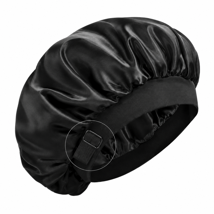 Solune Mulberry Bonnet — 100% äkta silke, noll frizz