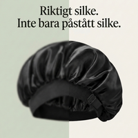 Solune Mulberry Bonnet — 100% äkta silke, noll frizz
