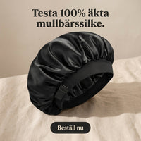 Solune Mulberry Bonnet — 100% äkta silke, noll frizz